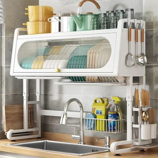 Over The Sink 3 Tier Dish Drying Rack